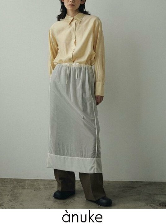 楽天市場】【予約】anuke アンヌーク Layered Sheer Skirt 24秋冬予約 