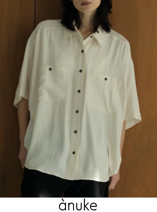 楽天市場】【予約】anuke アンヌーク Twill Over Shirts 24春夏予約 