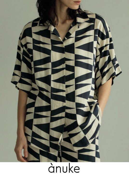楽天市場】【予約】anuke アンヌーク Geometric Satin Shirts 24春夏 
