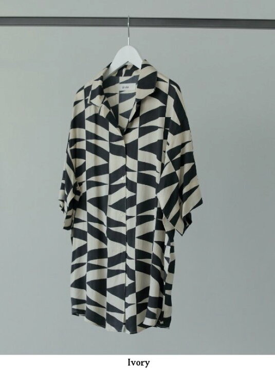 楽天市場】【予約】anuke アンヌーク Geometric Satin Shirts 24春夏 