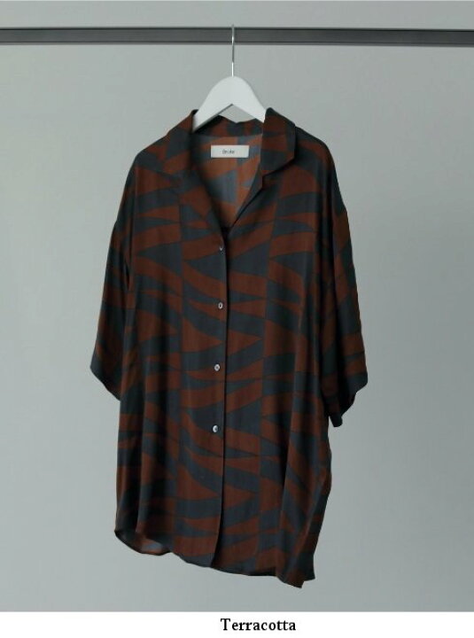 楽天市場】【予約】anuke アンヌーク Geometric Satin Shirts 24春夏 