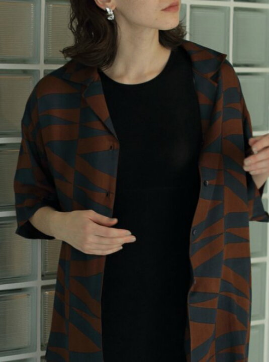 楽天市場】【予約】anuke アンヌーク Geometric Satin Shirts 24春夏 