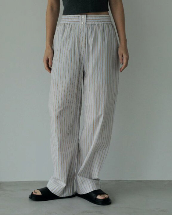 楽天市場】【予約】anuke アンヌーク Stripe Rough Pants 24春夏予約  