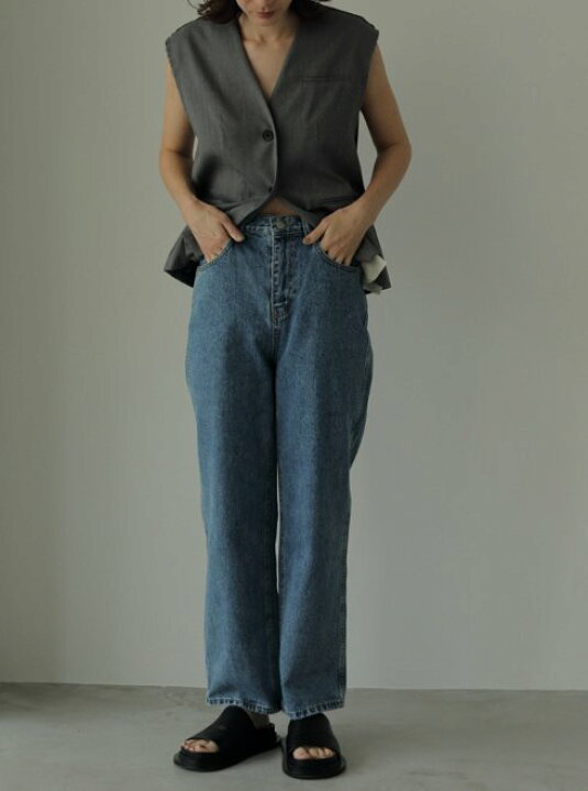 楽天市場】【即日出荷】anuke アンヌーク Highwaist Straight Denim 24 
