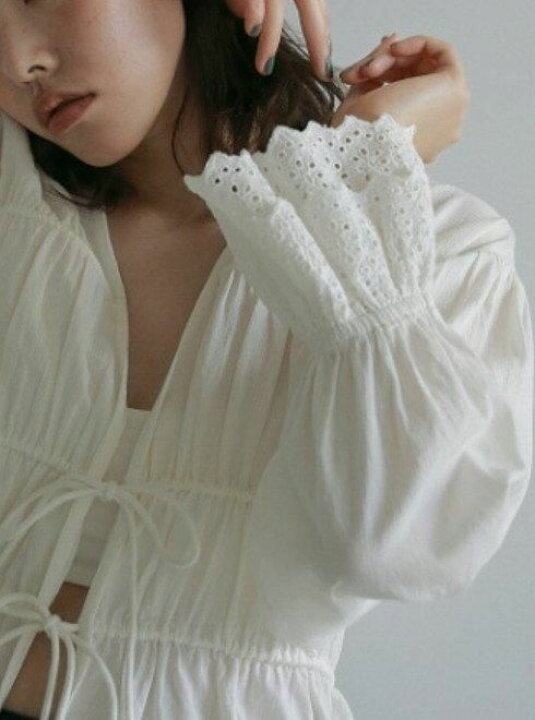 楽天市場】【即日出荷】anuke アンヌーク Vneck Lace Blouse☆ 25春夏 