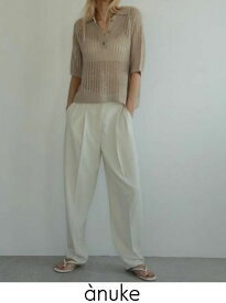 【即日出荷】(セール50%OFF) anuke アンヌーク Georgrtte Cocoon Pants 25春夏. 62510725 パンツ ボトム【新作】25sp