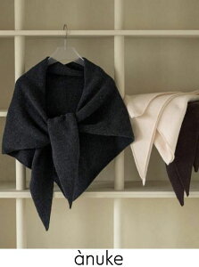 �y�\��z anuke �A���k�[�N Knit Triangle Scarf�� 26�H�~�\�� 62621013 �}�t���[�E�X�g�[�� ���ח\�� : 9�����{�` �j�b�g�g���C�A���O���X�J�[�t �A�����W ����