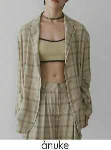 �y�����o�ׁzanuke �A���k�[�N Check Over Jacket�� 26�t�� 62610102 �W���P�b�g 26�t�󒍉� �`�F�b�N�I�[�o�[�W���P�b�g �Z�b�g�A�b�v �A�E�^�[ �t�A�E�^�[�y�V��z