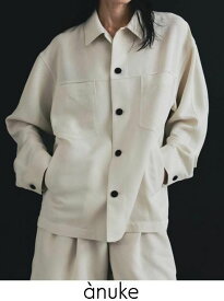 【予約】anuke アンヌーク Work Pocket Shirts★ 26春夏予約 62610413 シャツ・ブラウス 入荷予定 : 4月中旬〜 26春受注会 ウォークポケットシャツ 羽織 トップス ボタンダウン