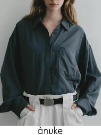 【予約】anuke アンヌーク Stitch Over Shirts★ 26春夏予約 62610417 シャツ・ブラウス 入荷予定 : 2月中旬〜 26春受注会 ステッチオーバーシャツ ボタン トップス