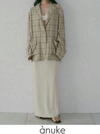 【予約】anuke アンヌーク Georgette Pencil Skirt★ 26春夏予約 62610801 ロング・マキシスカート 入荷予定 : 5月中旬〜 26春受注会 ジョーゼットペンシルスカート ボトム タイト