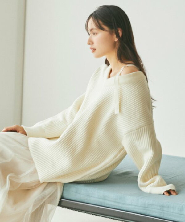 楽天市場】【即日出荷】COCODEAL ココディール ビッグニット×チュール  