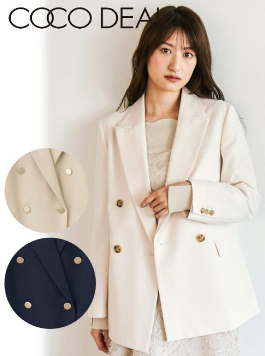 楽天市場】【即日出荷】COCODEAL ココディール ダブルブレスト 