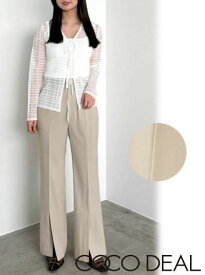 【即日出荷】(最終セール50%OFF) COCODEAL ココディール フロントベンツフレアパンツ 25春夏. 75216208 パンツ ボトム【新作】 25sp