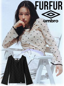 【即日出荷】(ファイナルセール30%OFF) FURFUR ファーファー UMBROコラボモノグラム柄シアートップス 24春夏. RWFT244001 カットソー トップスアンブロ　コラボ　スポーティー 24sp