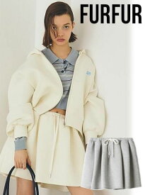 【即日出荷】(限定価格10%OFF&500円OFF) FURFUR ファーファー ポンチフレアミニスカート 25秋冬 RWCS254109 フレアスカート ボトム【新作】