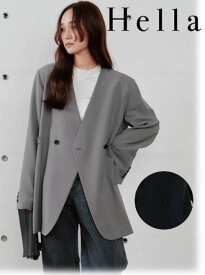 【予約】(期間限定10%OFF) Hella ヘラdouble button no collar jacket 26春夏予約 h261-03 トレンチコート 入荷予定 : 2月中旬〜　アウター
