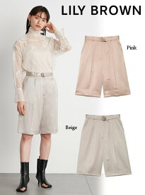 【即日出荷】セール60%OFF Lily Brown リリーブラウン サテンショートパンツ 22春夏 LWFP221133 パンツ ミニボトム 2022summer 夏