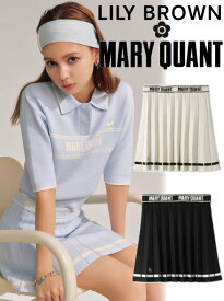 【即日出荷】【待望追加】(11%OFF＆300円OFF~5/6) Lily Brown リリーブラウン MARY QUANT　ニットプリーツSK 24春夏 LWNS241120 フレアスカート 【lilybrown】 ニット特集 マリークワント　コラボ　マリクワコラボvol.2　ボトム【新作】