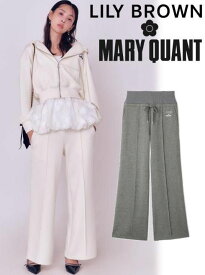 【即日出荷】(限定価格10%OFF&500円OFF) Lily Brown リリーブラウン 【MARY QUANT】スウェットパンツ 25秋冬. LWCP255028 パンツ 　ボトム【新作】マリークワント マリクワ コラボ