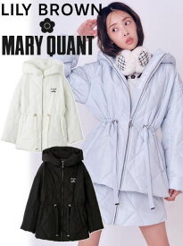 【即日出荷】(限定価格10%OFF&500円OFF) Lily Brown リリーブラウン 【MARY QUANT】キルトパッファーミドルコート 25秋冬. LWFC255031 ダウン 　アウター
