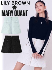 【即日出荷】(限定価格10%OFF&500円OFF) Lily Brown リリーブラウン 【MARY QUANT】キルトパッファーミニスカート 25秋冬. LWFS255032 フレアスカート 　ボトム 【新作】マリークワント マリクワ コラボ