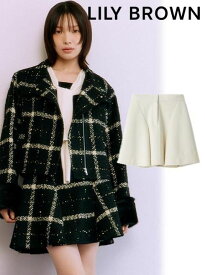 【即日出荷】(限定価格10%OFF&500円OFF) Lily Brown リリーブラウン フレアミニスカート 25秋冬. LWFS255126 フレアスカート 　ボトム【新作】