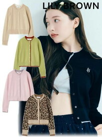 【即日出荷】【待望追加】(限定価格20%OFF&500円OFF) Lily Brown リリーブラウン カシミアブレンドレイヤードカーディガン 25秋冬 LWND254058 カーディガン 　トップス【新作】