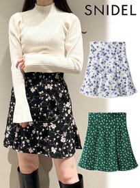 【即日出荷】ファイナルセール60%OFF! Snidel スナイデル バリエプリントスカショーパン 23秋冬. SWFP235190 ショートパンツ【snidel】ボトム