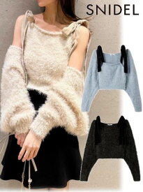 【即日出荷】(限定価格10%OFF&500円OFF) snidel スナイデル ラメニットアンサンブルプルオーバー 25秋冬. SWNT255125 ニットトップス 【新作】トップス