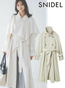 �y�����o�ׁz(10%OFF&400�~OFF�N�[�|��) snidel �X�i�C�f�� Sustaina�X�g�[���O���X�g�����` 26�t�� SWFC261056 �g�����`�R�[�g �A�E�^�[�y�V��z