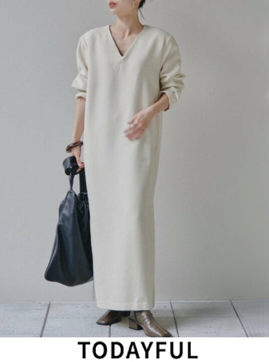 楽天市場】【即日出荷】TODAYFUL トゥデイフル Vneck Slit Dress☆ V 