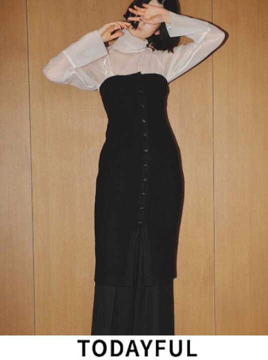 楽天市場】【即日出荷】TODAYFUL トゥデイフル Pencil Bare Knitdress 