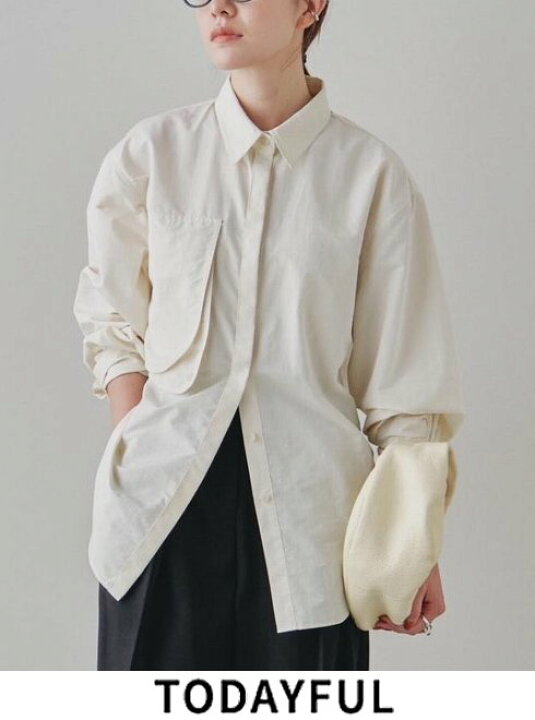 楽天市場】【予約】TODAYFUL トゥデイフル Asymmetry Pocket Shirts 