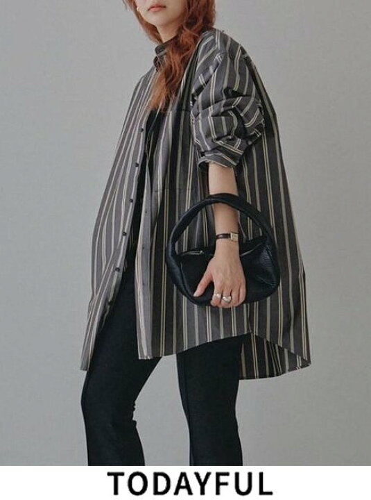 楽天市場】【即日出荷】TODAYFUL トゥデイフル Stripe Over Shirts  