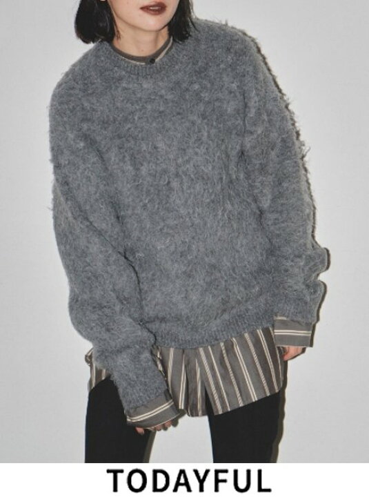 楽天市場】【即日出荷】TODAYFUL トゥデイフル Brashed Crewneck Knit 