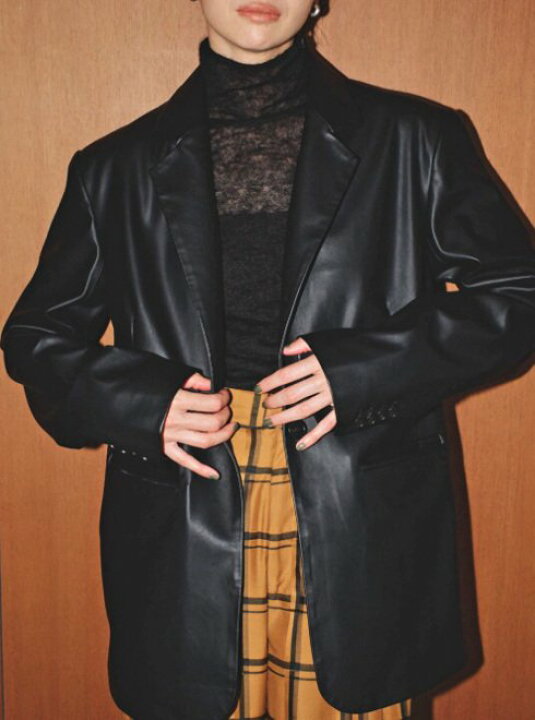 楽天市場】【予約】TODAYFUL トゥデイフル Ecoleather Tailored Jacket  