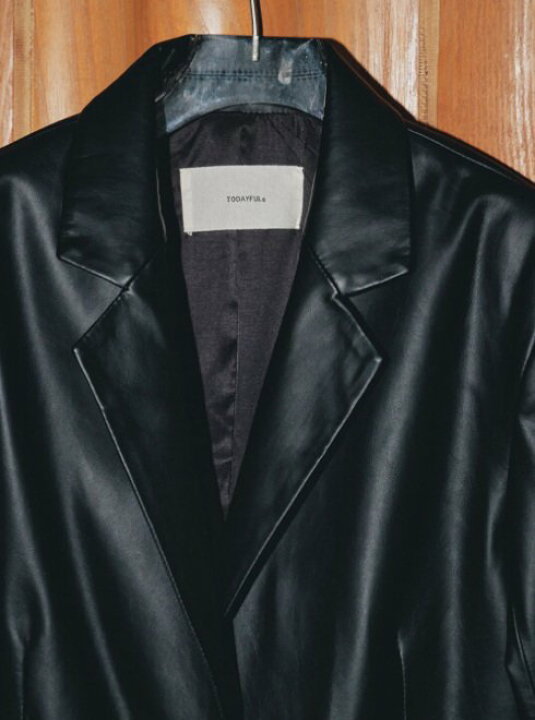 楽天市場】【予約】TODAYFUL トゥデイフル Ecoleather Tailored Jacket  
