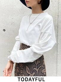 【即日出荷】【待望追加】 TODAYFUL トゥデイフル Cottonsilk Useful Long T-shirts★ 25秋冬2 12220612 Tシャツ吉田玲香 ユースフルロングTシャツ トップス コットンシルク 長袖 トップス【新作】
