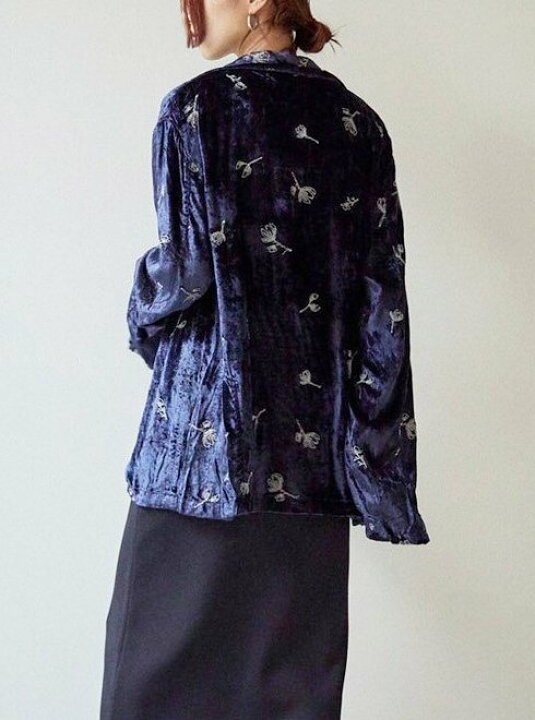 楽天市場】【予約】TODAYFUL トゥデイフル Embroidery Velour Jacket 