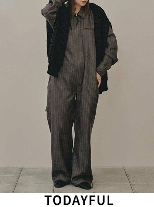 楽天市場】【予約】 TODAYFUL トゥデイフル Stripe Zip Combinaison 