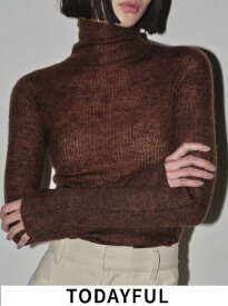 【即日出荷】 (セール40%OFF) TODAYFUL トゥデイフル Mohair Rib Knit★ 24秋冬 12420508 ニットトップス 2024 pre-fall collection モヘア リブ ニット【新作】 ニット特集 ss12