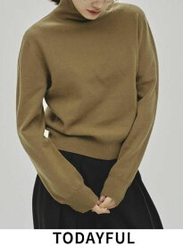 【即日出荷】 TODAYFUL トゥデイフル Wool Cashmere Turtle Knit★ 24秋冬. 12420518 ニットトップス ウールカシミヤタートルニット 長袖 トップス ニット特集【新作】