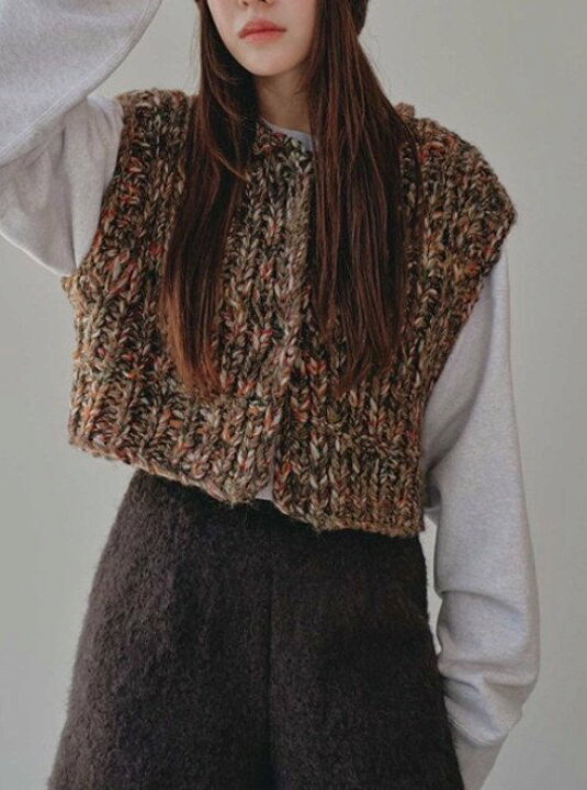 楽天市場】【予約】 TODAYFUL トゥデイフル Mix Handknit Vest☆ 24 