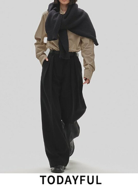 楽天市場】【即日出荷】TODAYFUL トゥデイフル Bonding Wide Trousers 