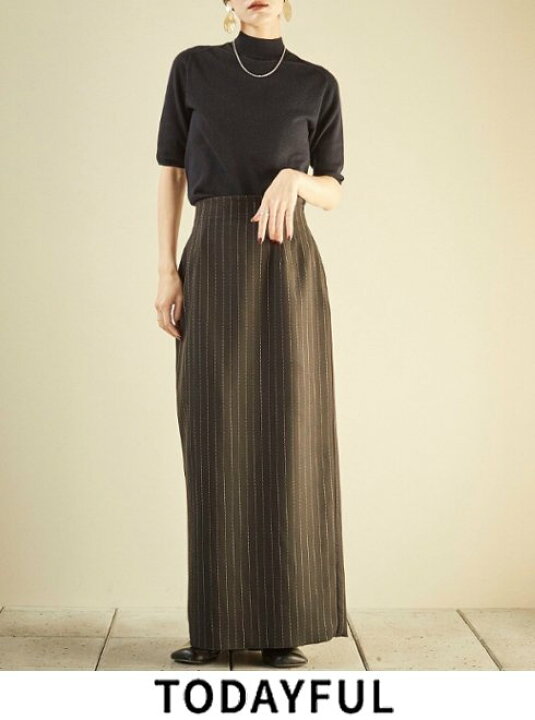 楽天市場】【予約】TODAYFUL トゥデイフル Stripe Pencil Skirt☆ 24  
