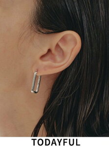 【即日出荷】 TODAYFUL トゥデイフル Oblong Hoop Pierce Silver925 24秋冬. 12420907 ピアス・イヤリング 24冬コレクション オブロングフープピアス シルバー 秋小物 【新作】アクセサリー