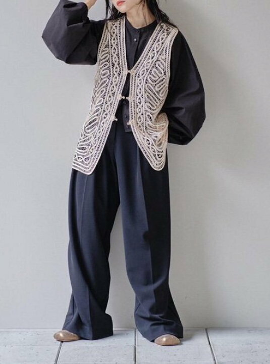 楽天市場】【予約】TODAYFUL トゥデイフル Embroidery Middle Vest 24 