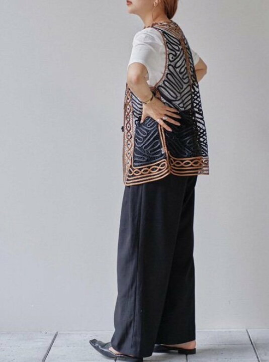 楽天市場】【予約】TODAYFUL トゥデイフル Embroidery Middle Vest 24  