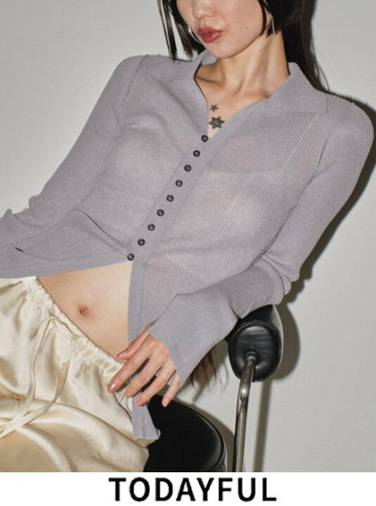 楽天市場】【予約】TODAYFUL トゥデイフル Sheer Skipper Knit 24春夏 
